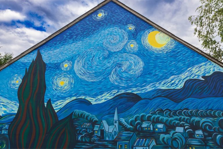 Nowy mural van Gogha w Brzozkach